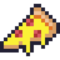A glourious flying pizza slice